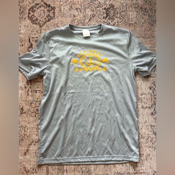 Other - Gray Kids Short Sleeve Tee with Yellow Print